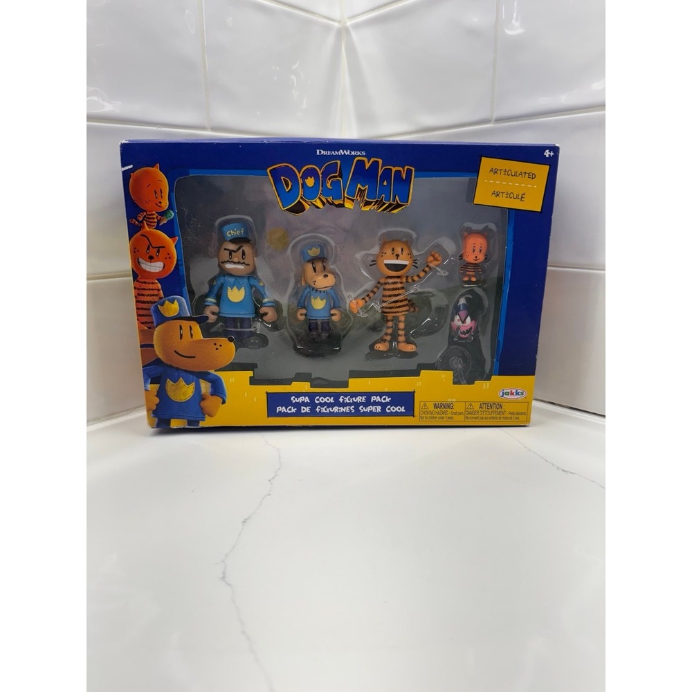 JAKKS Pacific Dog Man Movie Action‎ Figures Multipack Set